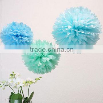 Baby Blue Mint Tissue Paper Pom Poms Perfect for Wedding Party Home Garden Decoration