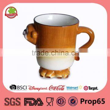 Ceramic Emboss 3D Animal Shape Coffee Mug photo-3