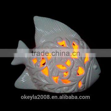 Fashionable ceramic christams decorations,fish shape home decorations