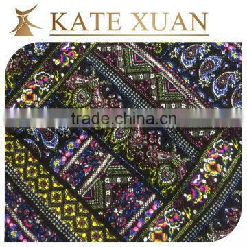 Europe Thin 100% Rayon Crepe Floral Print photo-2