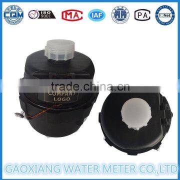 Plastic body volumetric water meter