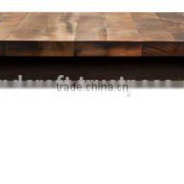 Vintage Industrial Coffee Cart Table with Reclaimed wood top (VAC 2689)