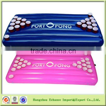 OEM printing Floating Inflatable Beer Pong Table for pool Drinking game high quality