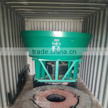 Gold Ore Two Roller Grinding Wet Pan Mill Machine For Sale