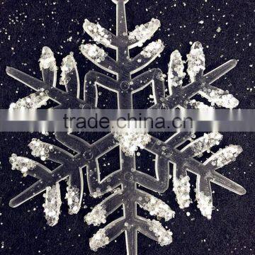 white acrylic snowflake, christmas snowflake accessory