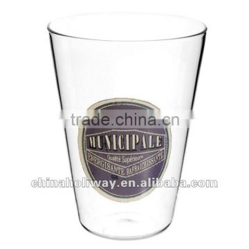 Municipal Water tumbler glass with decal