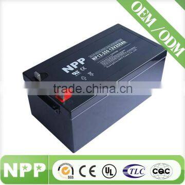 guangzhou battery12v250ah NPP cheap price AGM battery for solar