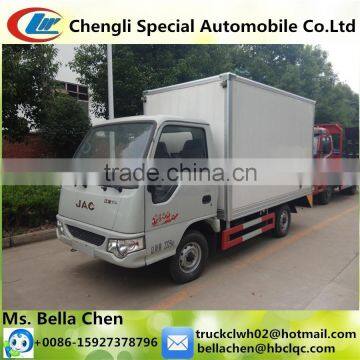 Cheap price, 1-1.5 tons JAC gasoline mini van truck for sale