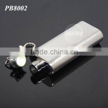 2oz Portable Flagon Kettle Oilcan Keychain 56ML Stainless Steel Metal Travel Wine Pot Mini Liquor Hip Flask photo-3