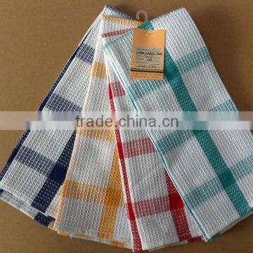 Personalized Waffle Weave Check Kitchen Towel TY277