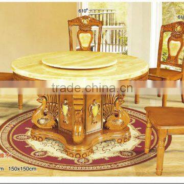 High Range Triangle Glass Dining Table Factory Sell Directly HYE19 photo-2