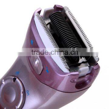 Waterproof and battery electric epiltor ladies body hair trimmer