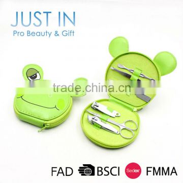 Over 7 Years Experience Animals Theme Frog Design Cheap Manicure Kit,Cute Kid Manicure Pedicure Set