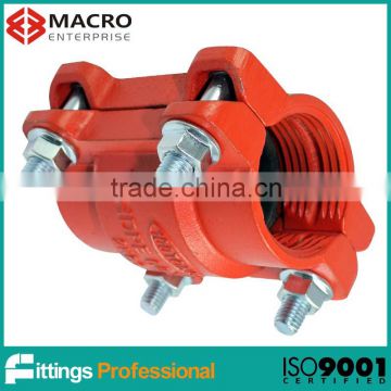 four bolts ductile iron HDPE pipe couplings