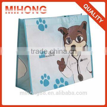 Cute cat promotion reusable pp non woven laminated Bag, cheap pp non woven shopping bag