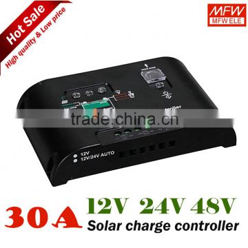 PWM model 30A Solar Charge Controller / regulator 12/24V for camper / caravan / boat