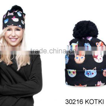 digital print modern fashion Cat high quality low price new design design flat caps