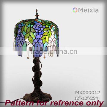 MX000012 wisteria stained glass lamp shade wholesale imitation tiffany lamp