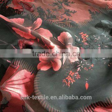 printing and devour silk rayon satin fabric