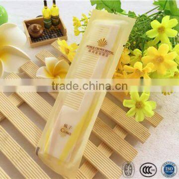 China White hotel disposable plastic comb with sealing wrap