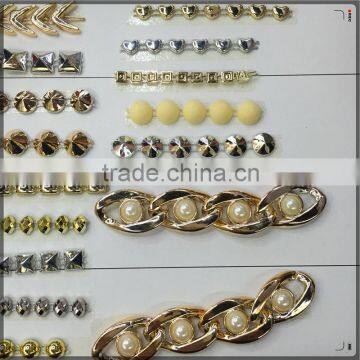 2016 New Model Decorative Gold Chain.ABS Plastic Chain For Clothes And Shoes