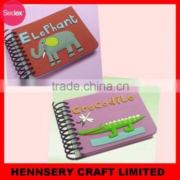 Soft pvc custom 3D cute soft cover note book