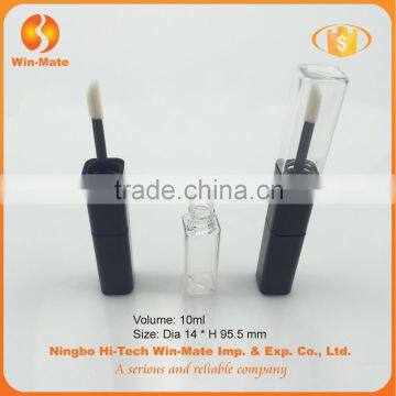 Double-ended Black & Clear Special Style 95.5*14mm Matte Black Lip Gloss Tube photo-4