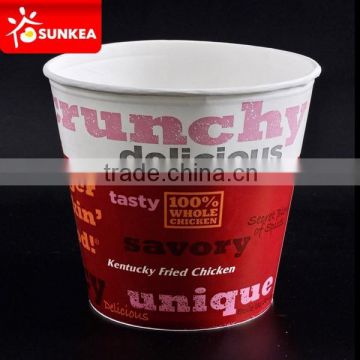 Custom-made chips pails for fried food