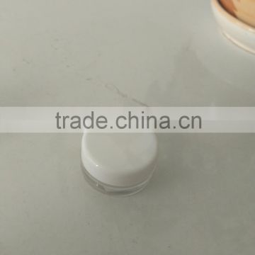 3g empty white plastic PET eye cream cosmetics Jar for sale