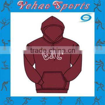 Sublimation clothing custom made hoodie for red color