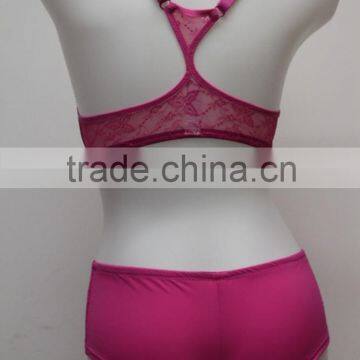 Custom Make Design Sexy Girl's Underwear Transparent Women's Lingerie Cotton Hot Sexy Bra Panty Set photo-2
