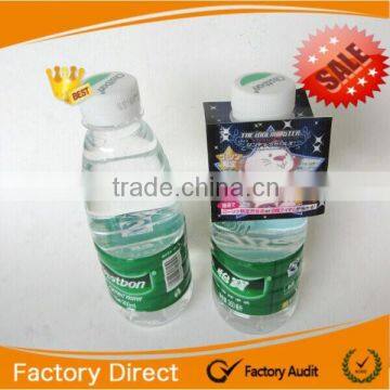 promotion paper fridge magnet with perforated hanging plastic bag packing