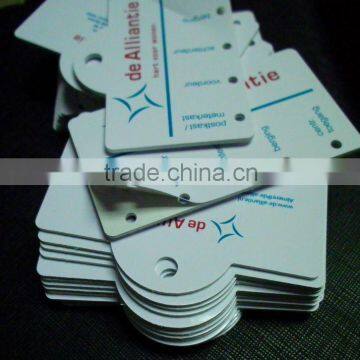 Printing Special shape PVC hang tag cards