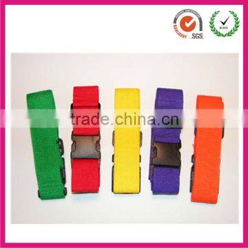 Factory directselling colorful interlocking buckle luggage belt