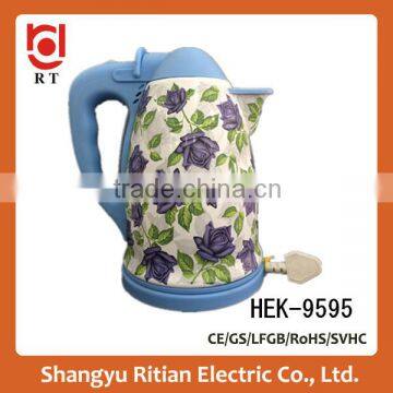 360 Degree New Designed Rotation Enamel Electric Water Kettle