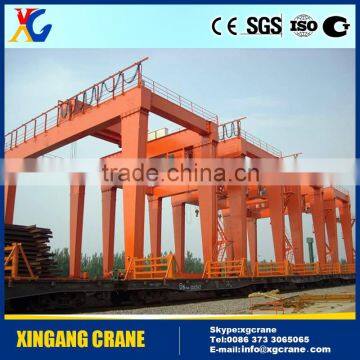 10t 15t heavy duty double girder gantry crane portal crane with low price