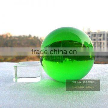 Handmade Fashion Decorates Gift Green Crystal Ball photo-4