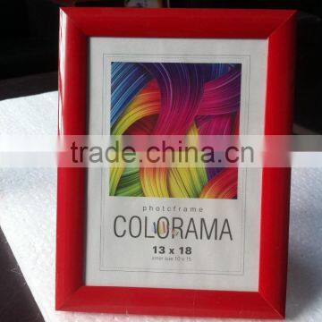 cheap colorful red color pvc photo frame