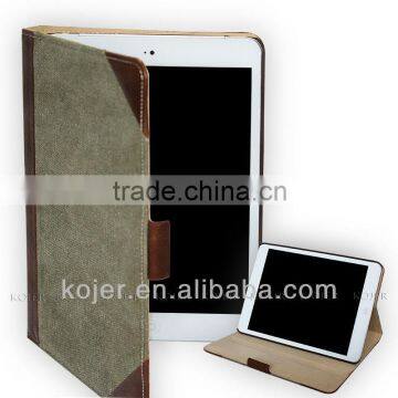 2014 Innovative Canvas Flip Case for Ipad 3