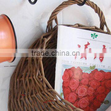 Manufacturer Hot Sale Wicker Wall Decoration Storage Basket