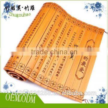 Decorative handmade bamboo slip 2015 cheap promotion