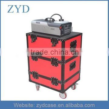 Red aluminium flight case lamp box stage case with wheels, ZYD-FL398