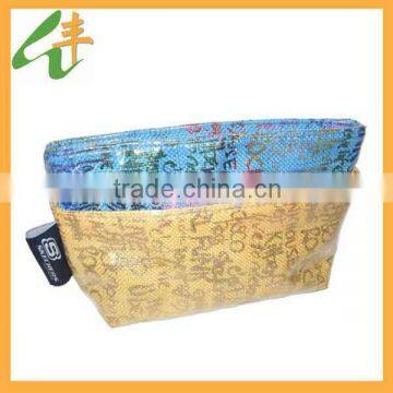 lady fashion design canvas cosmetic bag