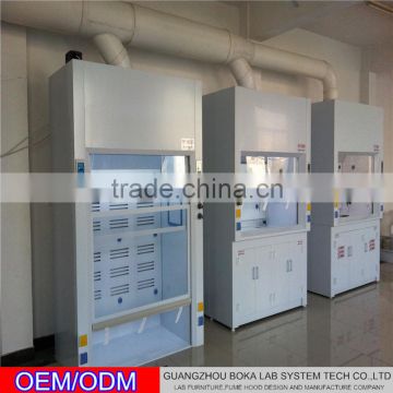 acid and alkali resistance chemical/physics PP fume hood with all steel material and good performance