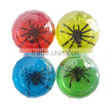 HOT Crystal diamond Gemstone Spider frog fish lizard insect red yellow blue green pink purple Putty slime toy