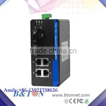 1000M 4 port ethernet 2fiber port SC 20km Unmanaged Industrial Fiber Media Converter Optic Ethernet Switch