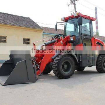 1200kg china small wheel loader WL120,ZL12 with four in one bucket