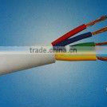 copper conductor pvc insulated pvc sheated multi-core flexible round cable/black multi cores power cable