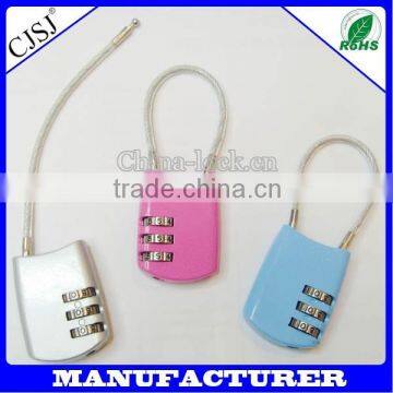 security small retractable combination digital cable lock