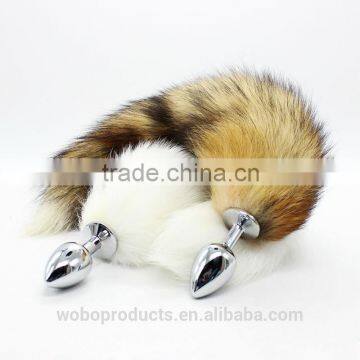 China whole sale sex toys Fox tail anal plug